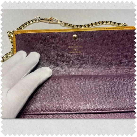 Louis Vuitton LV Black Epi Wallet Crossbody